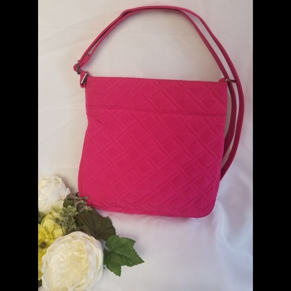 Vera Bradley Pink Quilted Crossbody Bag - Picture 2 of 6